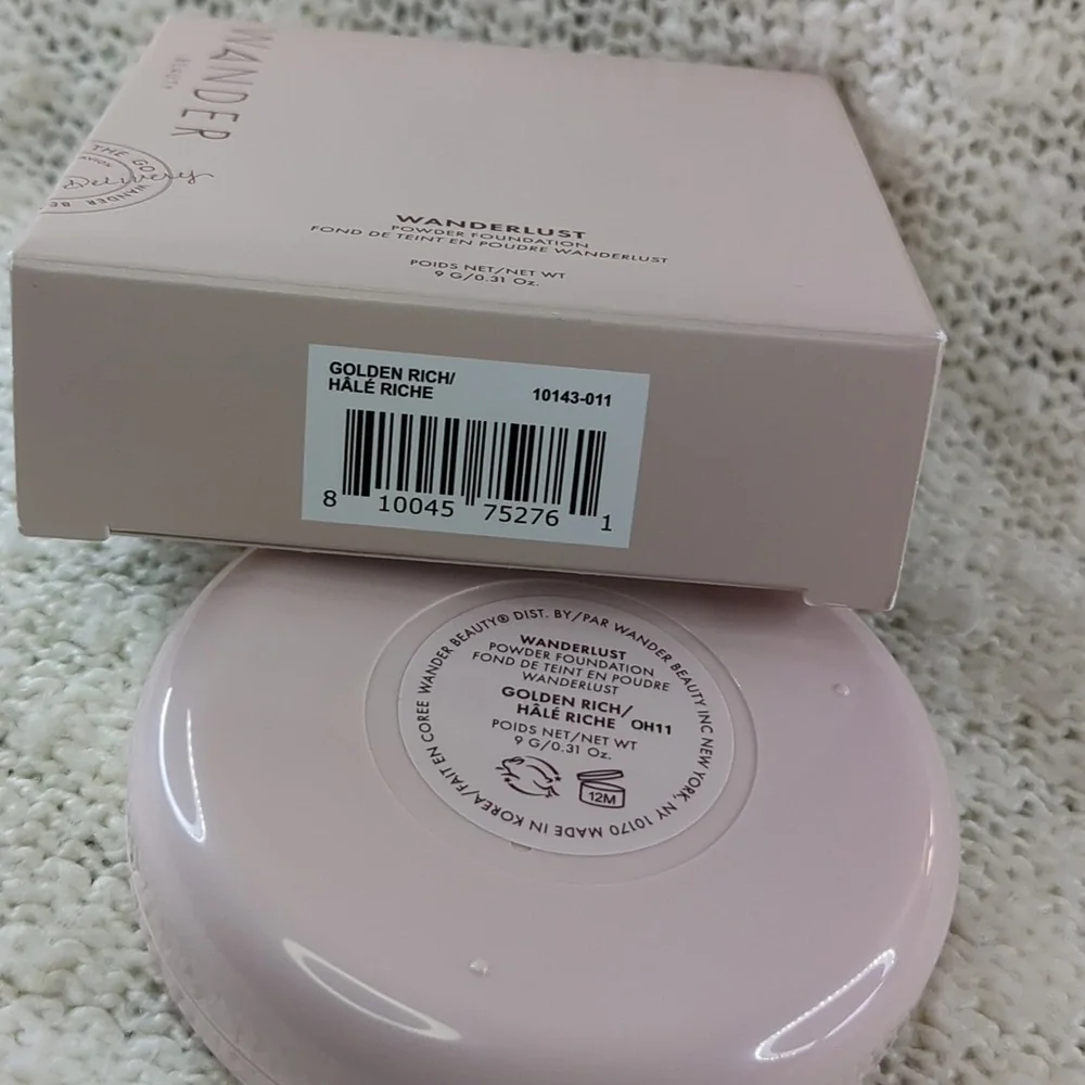 Wander Beauty Wanderlust Powder Foundation in Golden Rich, 9g/0.31oz